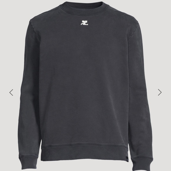 COURRÈGES Unisex Cotton Crewneck Sweatshirt